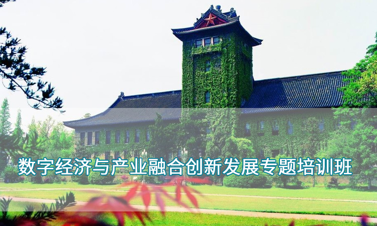 南京大学干部培训-数字经济与产业融合创新发展专题培训班
