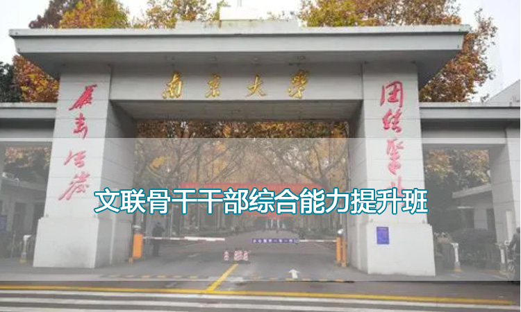 南京大学培训中心-文联骨干干部综合能力提升班